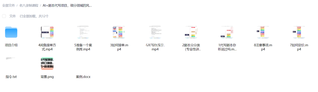 AI剧本代写项目,细分领域的风口项目 - 网创项目网