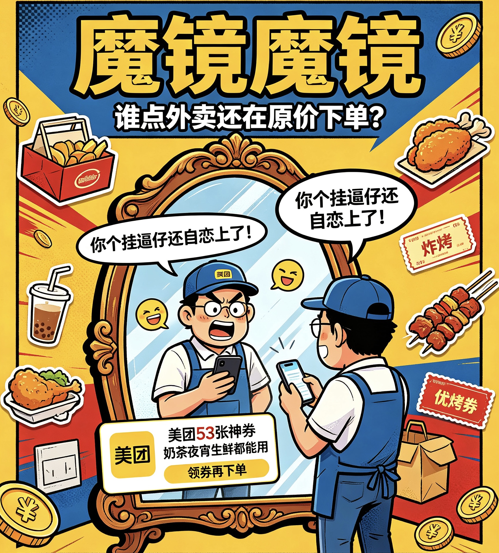 白嫖美团58张神卷 10元吃豪华大餐-共享之家