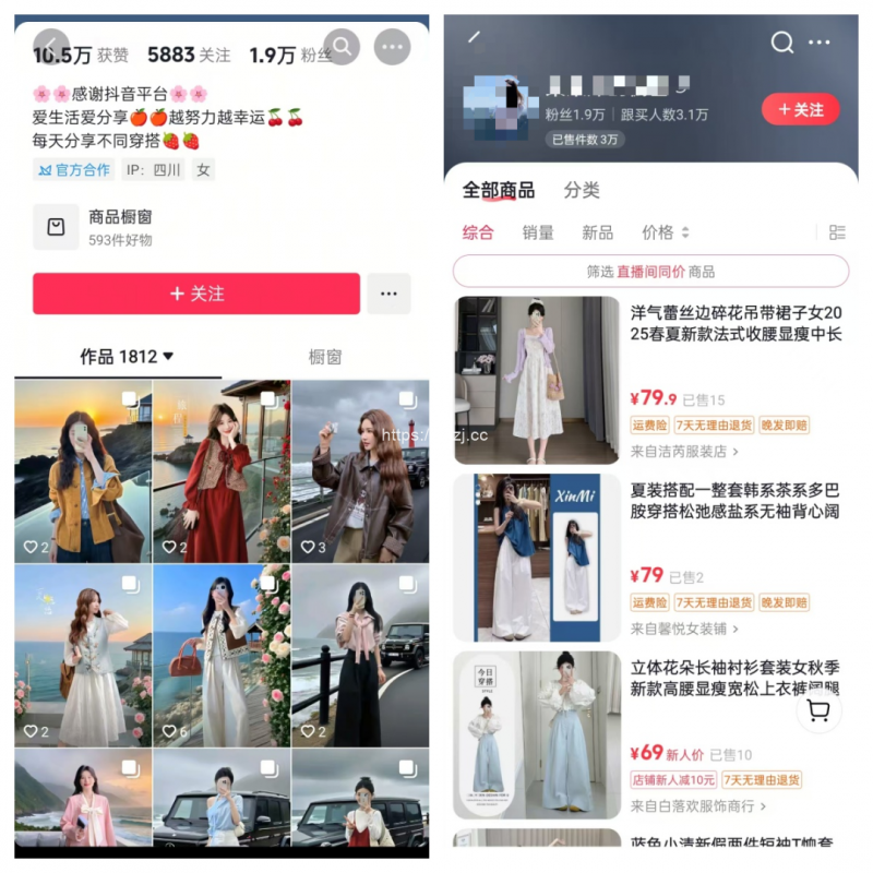 抖音女装AI图文带货还能这么做?1天挣1000玩法分享 - 网创项目网-供求之家